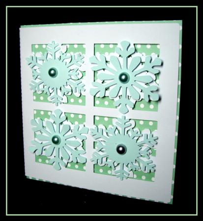 Snowflakes Square Card by Dianne Jackson