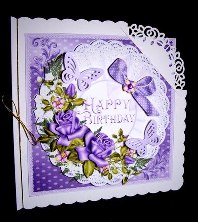 8x8 Lavender Roses by Dianne Jackson
