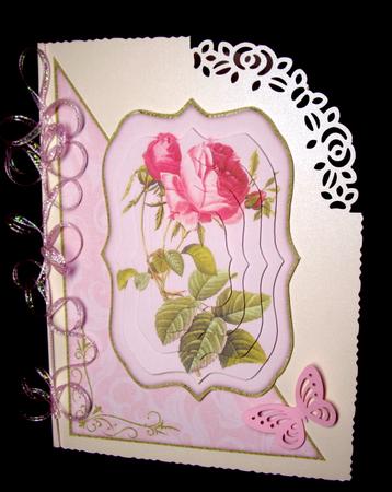 Vintage Roses A5 Corner Card & Decoupage Mini Kit by Dianne Jackson