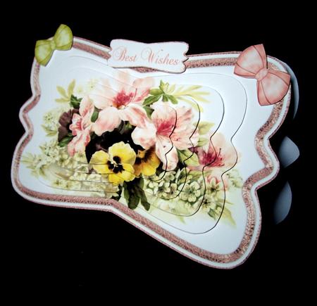Beautiful Painted Flower Shaped Card Mini Kit by Dianne Jackson
