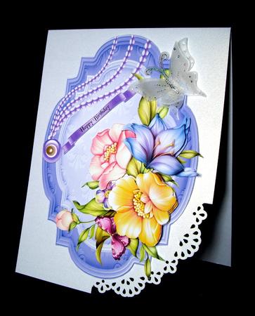 Floral Decoupage Topper by Dianne Jackson