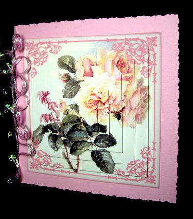 Vintage Shabby Roses Pyramid Decoupage by Dianne Jackson