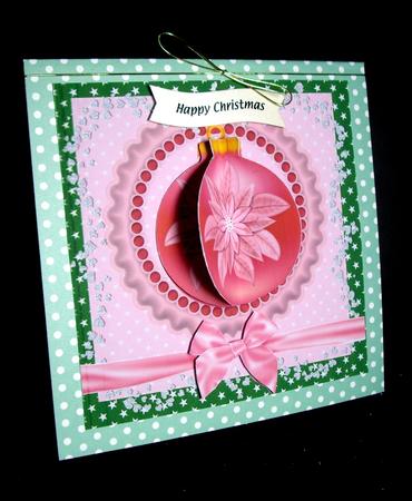 Christmas Bauble Honeycomb Topper by Dianne Jackson