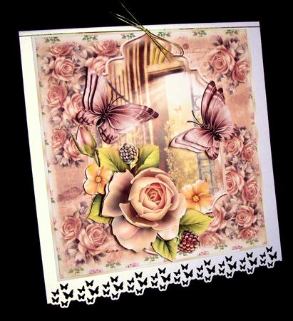 Stunning English Roses Card Front Kit by Dianne Jackson