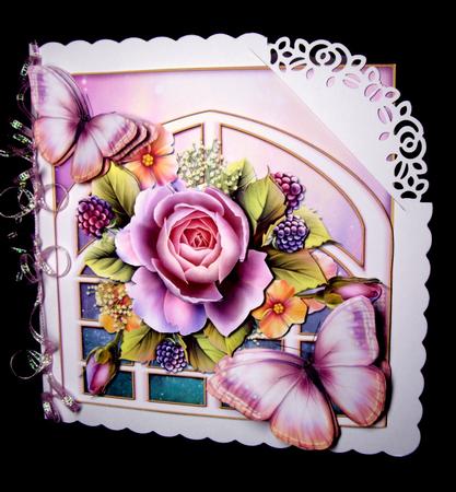 English Garden Roses & Trellis Mini Kit by Dianne Jackson
