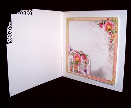 8x8 Mixed Roses & Trellis Blank Insert by Dianne Jackson