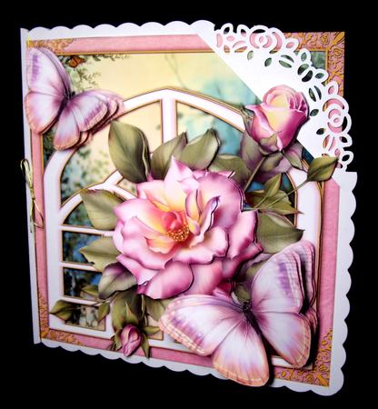 Garden Roses & Trellis Mini Kit by Dianne Jackson