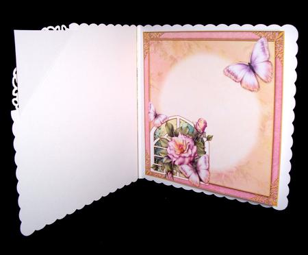 8x8 Garden Roses & Trellis Blank Insert by Dianne Jackson