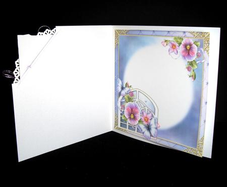 8x8 Perfect Pansies & Trellis Blank Insert by Dianne Jackson