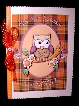 Ollie Owl A4 Card by Dianne Jackson