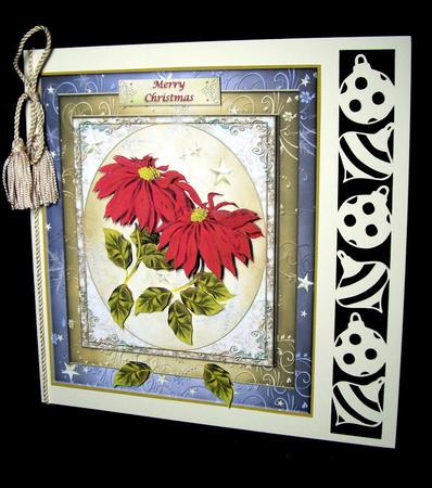 Pointsettias the Christmas Flower Topper & Decoupage by Dianne Jackson