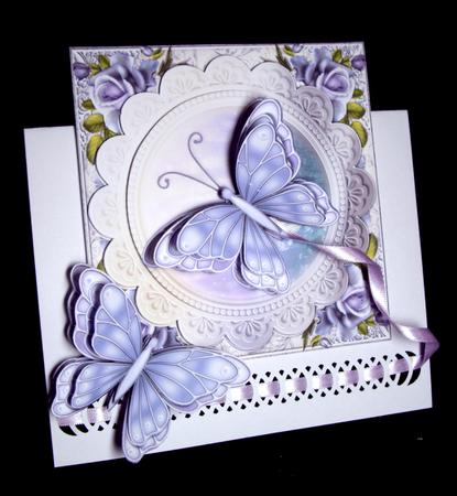 Simply Lilac Butterflies Topper & Decoupage by Dianne Jackson
