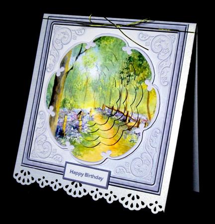 Bluebell Woods Card with Petal Stackers by Dianne Jackson