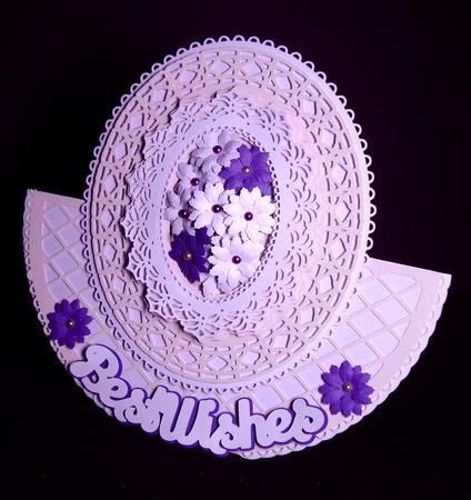Best Wishes Pansy Rocker Card by Dianne Jackson