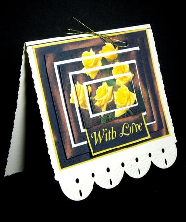 Yellow Roses Concentric Pyramid by Dianne Jackson