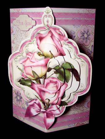 Fold Back Front Mini-kit - Shabby Roses by Dianne Jackson