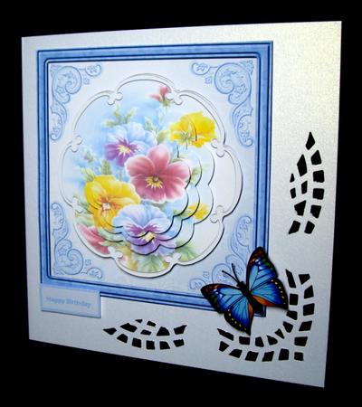 Pansy Card with Petal Stackers by Dianne Jackson