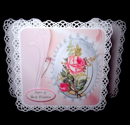 Vintage Roses Silver Cameo by Dianne Jackson