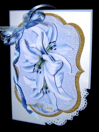 Scallop Topper Vintage Lillies by Dianne Jackson