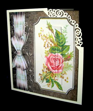 Beautiful Vintage Roses in Vintage Frame , Pyramarge by Dianne Jackson
