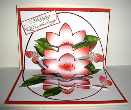 Red Rose Bouquet Pop-up Kit by Dianne Jackson