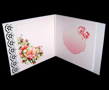 Vintage Pink Roses Matching 6in x 6in Insert by Dianne Jackson