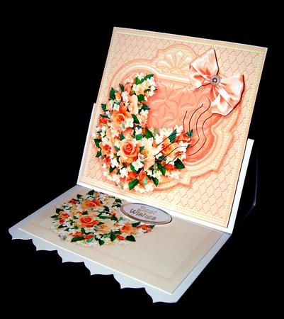 Coral Roses Matching 6in x 6in Insert by Dianne Jackson