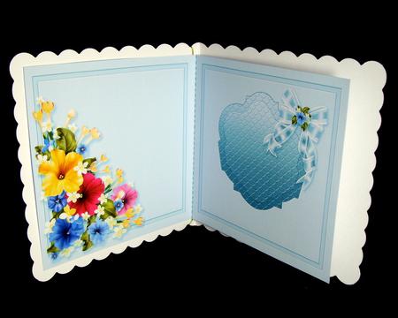 Colourful Petunias Matching 6in x 6in Insert by Dianne Jackson