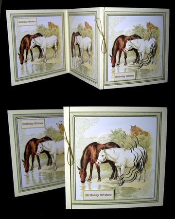 Horses Drinking from the River Card by Dianne Jackson