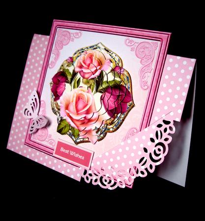 A Cluster of Roses Card with a Petal Stacker by Dianne Jackson