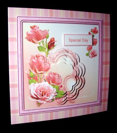 Hearts and Rose Card with Petal Stackers by Dianne Jackson