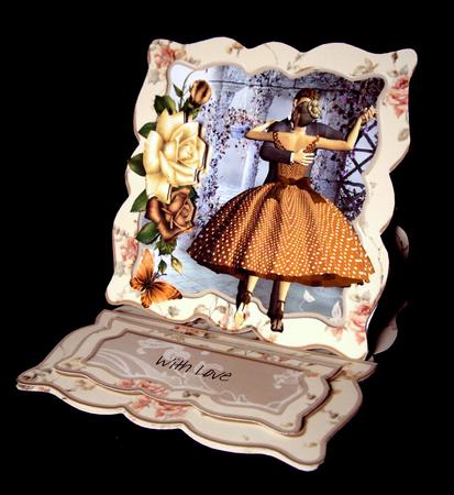 Vintage Dance Easel Card Kit by Dianne Jackson