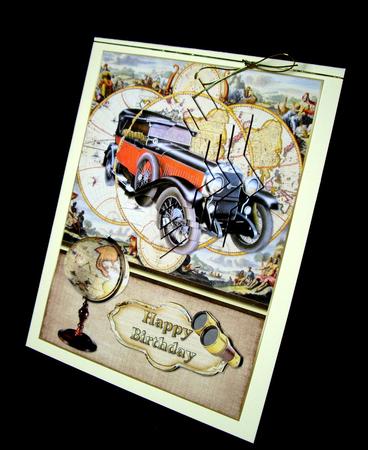 A Vintage Car for Dad Diamond Pyramid by Dianne Jackson