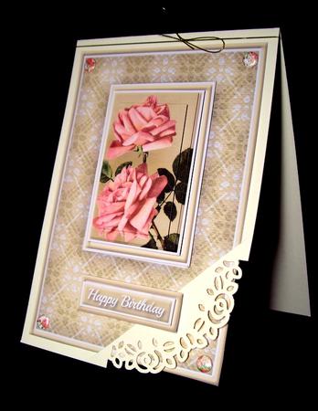Pink Roses Quick Card by Dianne Jackson