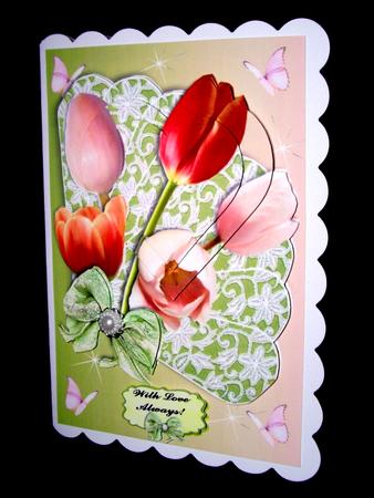 Tulips Valentine Green by Dianne Jackson