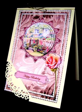 Rose Cottage in Pearl Frame Pyramids by Dianne Jackson