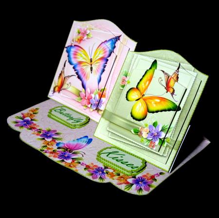 Butterfly Kisses Pyramid Panel Staggered Easel Mini Kit by Dianne Jackson