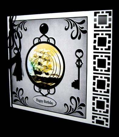 Ship Plaque Card Topper & Pyramid Layers by Dianne Jackson