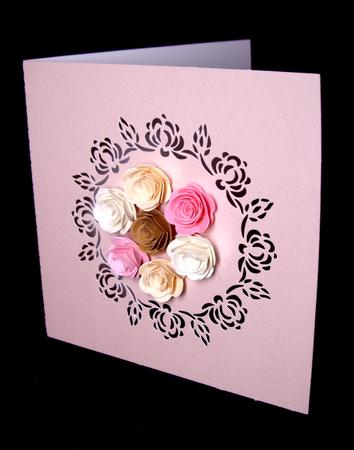 225 Roses in a Circle Card by Dianne Jackson
