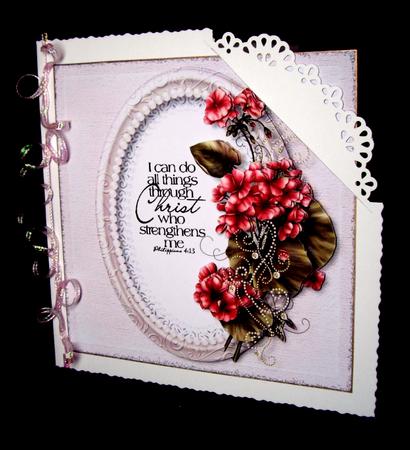 Philippians 4:13 - 8x8 Topper & 3 Smaller Tags/toppers 1 by Dianne Jackson