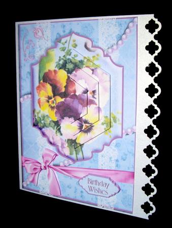 Pearls & Pyramage - Pansy Blue by Dianne Jackson
