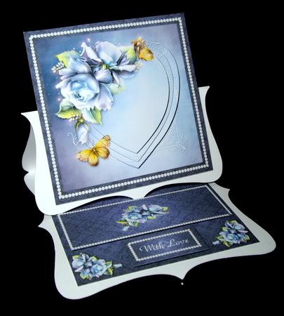 Blue Roses Easel Mini Kit by Dianne Jackson