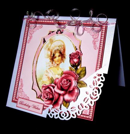 Vintage Beauty Card with Decoupage by Dianne Jackson