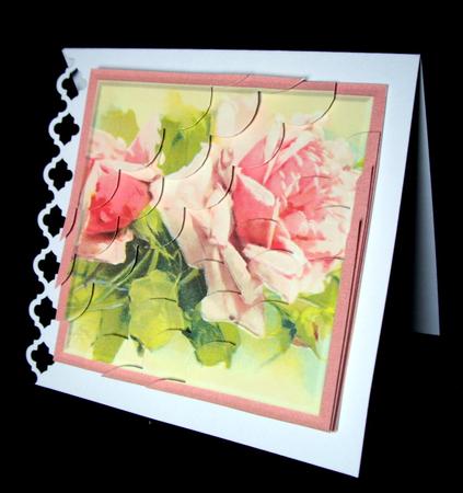 Pink Roses Corner Stacker by Dianne Jackson