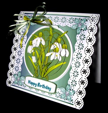 Beautiful Spring Nodding Snowdrops, Pyramid by Dianne Jackson