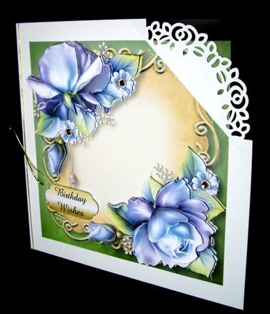 Pretty Porcelain Roses Floral Plaque - Square by Dianne Jackson