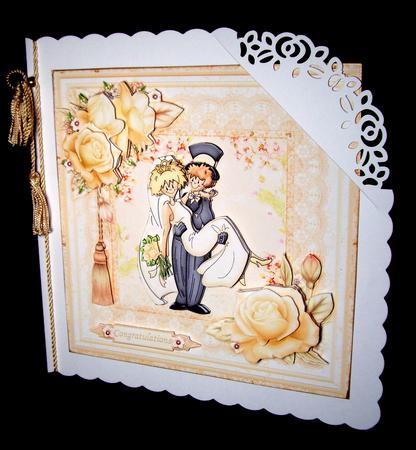 Wedding the Bride & Groom 8x8 Mini Kit & Decoupage by Dianne Jackson