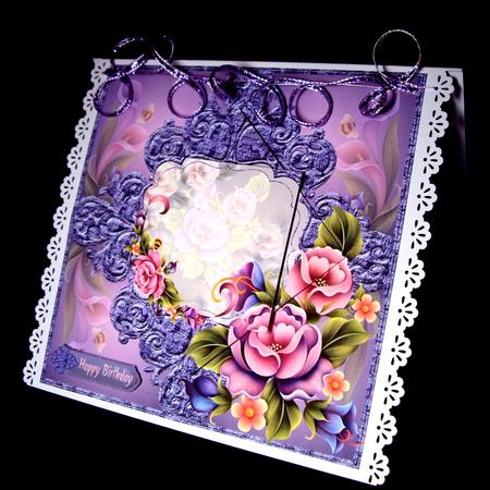 Enchanted Garden Flourish Frame 2-twist Pyramid by Dianne Jackson