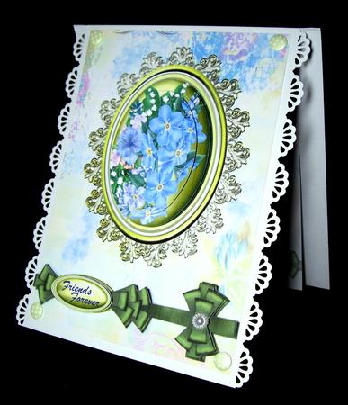 Friends Forever Forget-me-not Floral Cameo Pyramage by Dianne Jackson