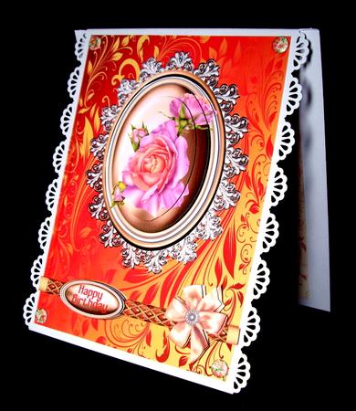 Rose Floral Cameo Pyramage by Dianne Jackson